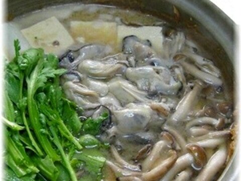 あったかほっこり”牡蠣の土手鍋”